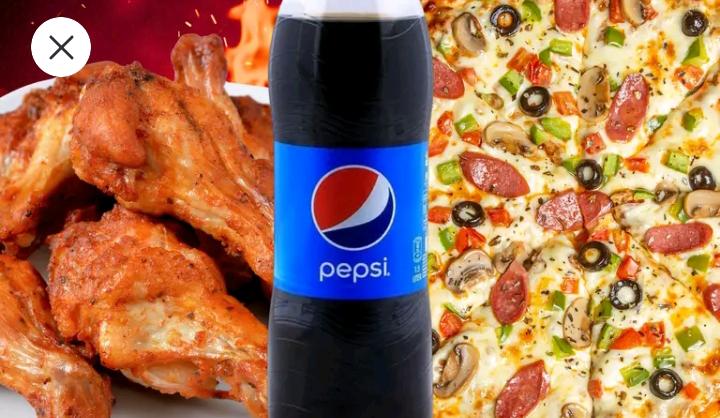 1X Large Pizza+Wings or potato skin+Drink