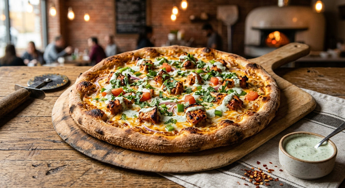 Creamy Tikka Pizza recipe with Flavour tikka,rich creamy sauce,goory melted cheese