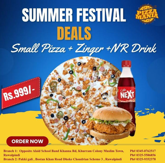 Small Pizza + Zinger + Nr Drink