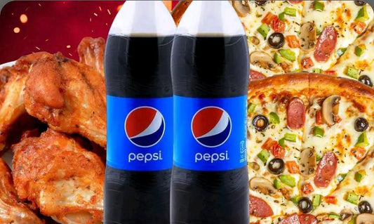 2 Large Pizza+Wings or potato skin+Drink